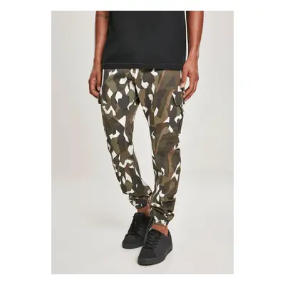 Dřevěné camo kalhoty Geometric Camo Stretch Twill Cargo Pants