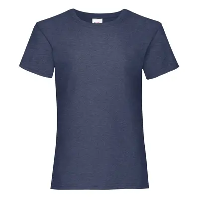 Navy Girls' T-shirt Valueweight Fruit of the Loom