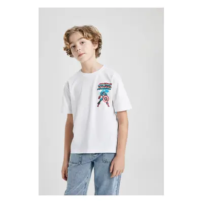 DEFACTO Boy's Marvel Comics Crew Neck Short Sleeve T-Shirt