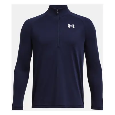 Chlapecké tričko Under Armour UA Tech 2.0 1/2 Zip-BLU - Kluci