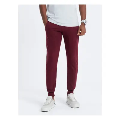 Ombre JOGERRY men's sweatpants - maroon