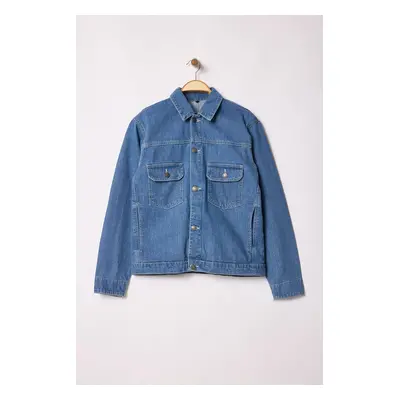 Trendyol Blue Unisex Regular Denim Jacket