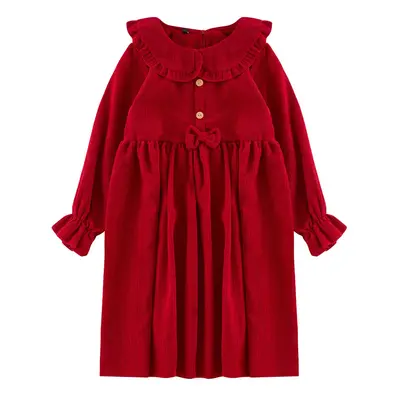 Trendyol Red Regular Plain Cotton Woven Dress