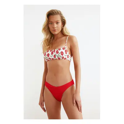 Trendyol Bikini Bottom - Red - Plain