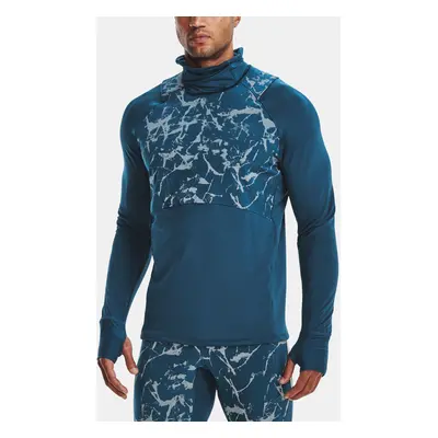 Under Armour Tričko UA OUTRUN THE COLD FUNNEL-BLU - Pánské