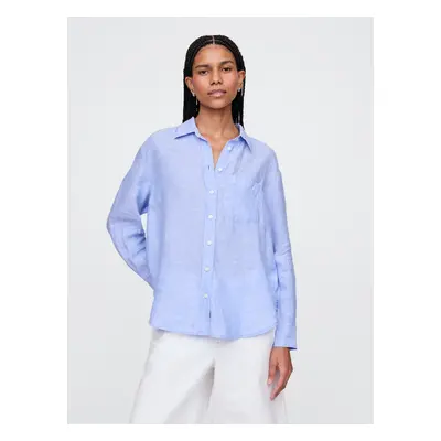 GAP Lněná oversize košile Big Shirt - Dámské