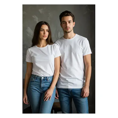 Pánské tričko Trendyol TMNSS21TS0808/WHİTE