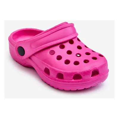 WJ1 Dětská pěna Crocs Slides Růžové Percy