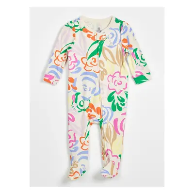 GAP Baby květovaný overal organic - unisex