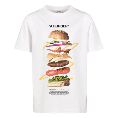 Kids A Burger Tee bílé