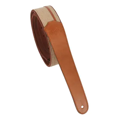 Taylor Vegan Leather Strap Tan With Natural Textile Trim