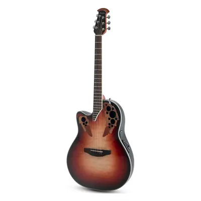 Ovation Celebrity Elite Plus Mid Cutaway Lefthand Ruby Burst