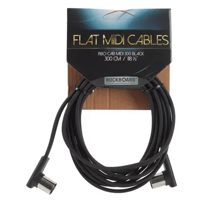 Rockboard Flat MIDI Cable Black 300 cm