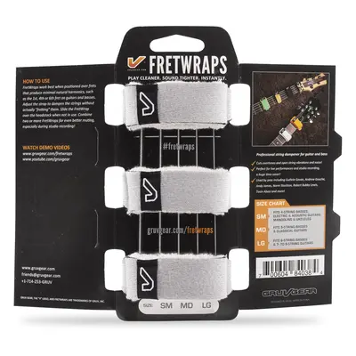 Gruvgear FretWraps Stone White Small - 3 Pack