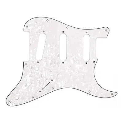 Fender Pickguard, Stratocaster S/S/S, 11-Hole Mount, White Pearl, 4-Pl