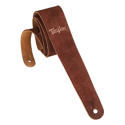 Taylor Chocolate Suede Logo Guitar Strap