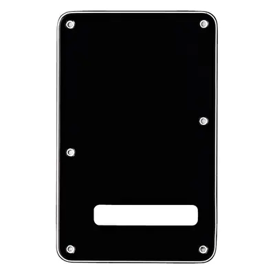 Fender Stratocaster Backplate, Black (B/W/B), 3-Ply