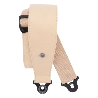 D'Addario Comfort Leather Auto Lock Guitar Strap Tan