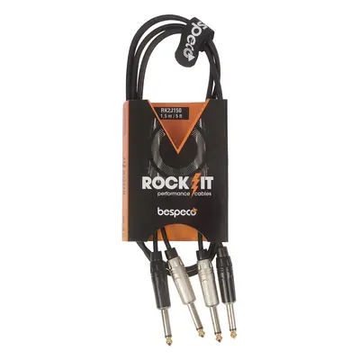 Bespeco ROCKIT Stereo Cable 2x Jack Mono - 2x Jack Mono 5 m