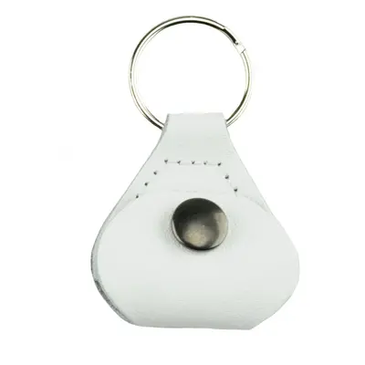 Perri's Leathers Pick Keychain White