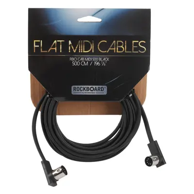 Rockboard Flat MIDI Cable Black 500 cm