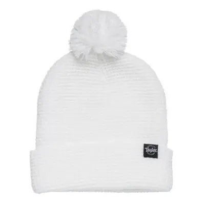 Taylor Pom-Pom Beanie White