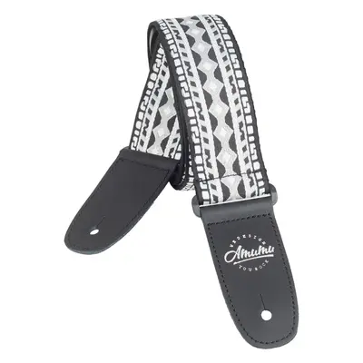 Amumu Hootenanny Embroidery Cotton Strap Black & White