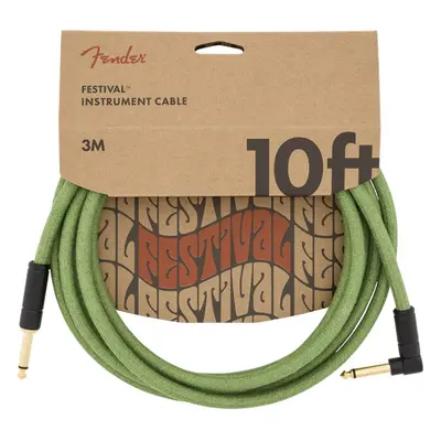 Fender Festival Instrument Cable 10' Pure Hemp Green