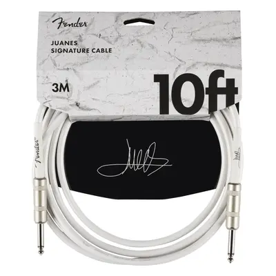 Fender Juanes 10' Instrument Cable, Luna White