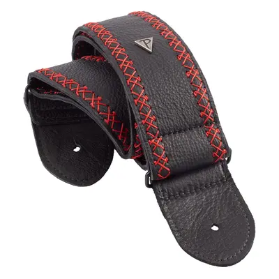 Perri's Leathers Fancy Stitch Black & Red