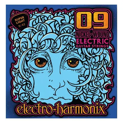 Electro-Harmonix Nickel Wound Electric Guitar Strings 9 Super Light