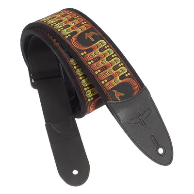 PRS 2.4" Padded Guitar Strap w/FLASH, Custom Jacquard Birds Wavelength