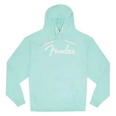 Fender Spaghetti Logo Hoodie, Daphne Blue, XXL