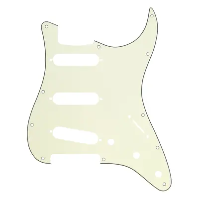 Fender Pickguard, Stratocaster S/S/S, 11-Hole Mount, Mint Green MG/B/M