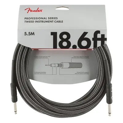 Fender Professional Series 18.6' Instrument Cable Gray Tweed