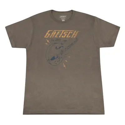 Gretsch Lightning Bolt T-Shirt Brown S