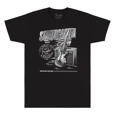 Fender Stratocaster 70th Anniversary Tee Black L