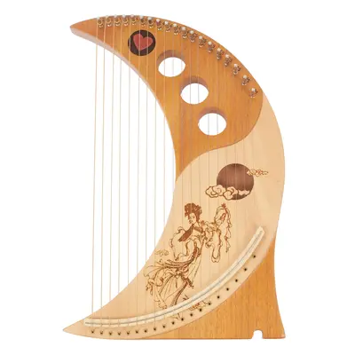 Cega Moon Harp 19 Strings Natural