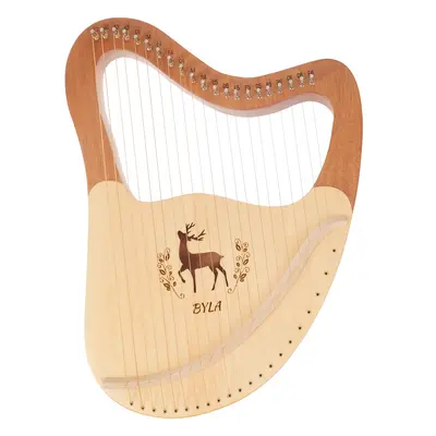 Byla Lyre Harp 21 Strings Coffee