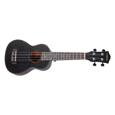 Cascha HH 2262 Premium Mahogany Ukulele Set Black