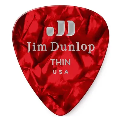 Dunlop Celluloid Red Pearl Thin