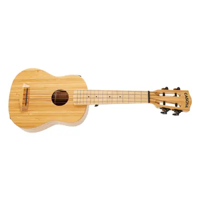 Cascha Soprano Ukulele Bamboo Natural EQ