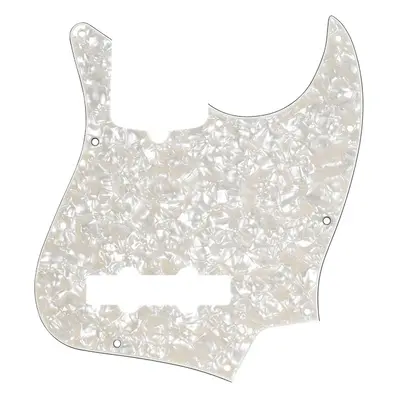 Fender Pickguard, Jazz Bass, 10-Hole Mount, Aged White Pearl, 4-Ply