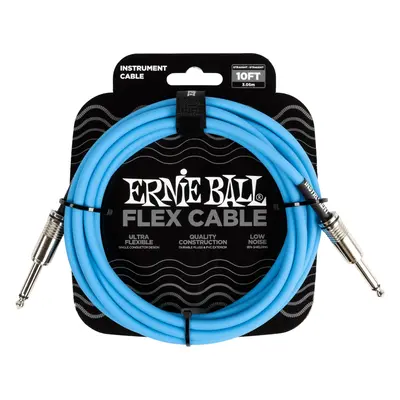 Ernie Ball Flex Instrument Cable 10' Blue