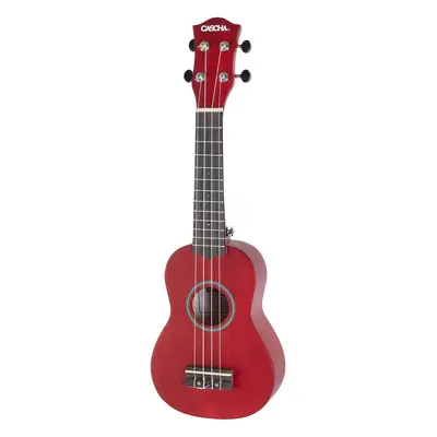 Cascha HH 3970 Soprano Ukulele Bundle Red