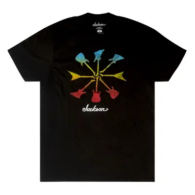 Jackson Guitar Shapes T-Shirt Black XL