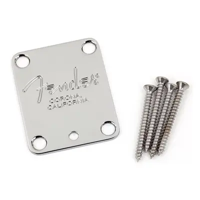 Fender 4-Bolt American Series Guitar Neck Plate with Fender Corona Sta