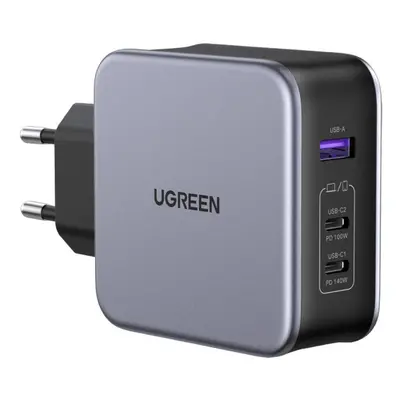 Ugreen Rychlonabíječka 90549 s C/C kabelem 2 m, USB-A+2*USB-C 140W GaN