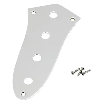 Fender Jazz Bass Control Plate, 4-Hole, Chrome