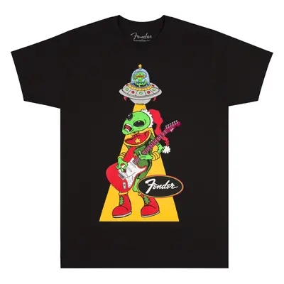 Fender Ugly Christmas Tee Alien BK L